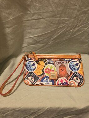 Dooney & Bourke, runDisney limited edition, Star Wars Badges, Wristlet